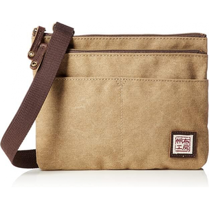 帆布工房 strollシリーズ|サコッシュ 帆布 10号帆布 キャンバス ポーチ ショルダーバッグ 軽量 小さめ ポシェット メンズ レディース 男女兼用 斜め掛け はんぷこうぼう 3J53