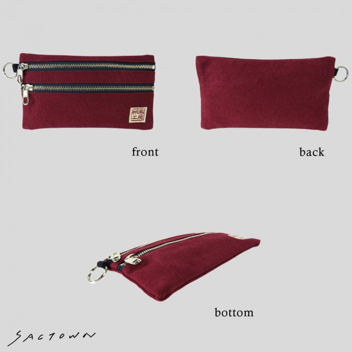 倉敷産帆布 日本製ポーチ 3J35 [帆布工房 はんぷこうぼう] ミニポーチ 筆箱 帆布 キャンバス ビンテージ