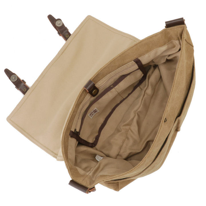  帆布工房 VINTAGE2｜メッセンジャーバッグ A4横型 ショルダーバッグ 帆布 キャンバス  斜めがけ メンズ レディース 男女兼用 牛革 ビンテージ はんぷこうぼう 3X97